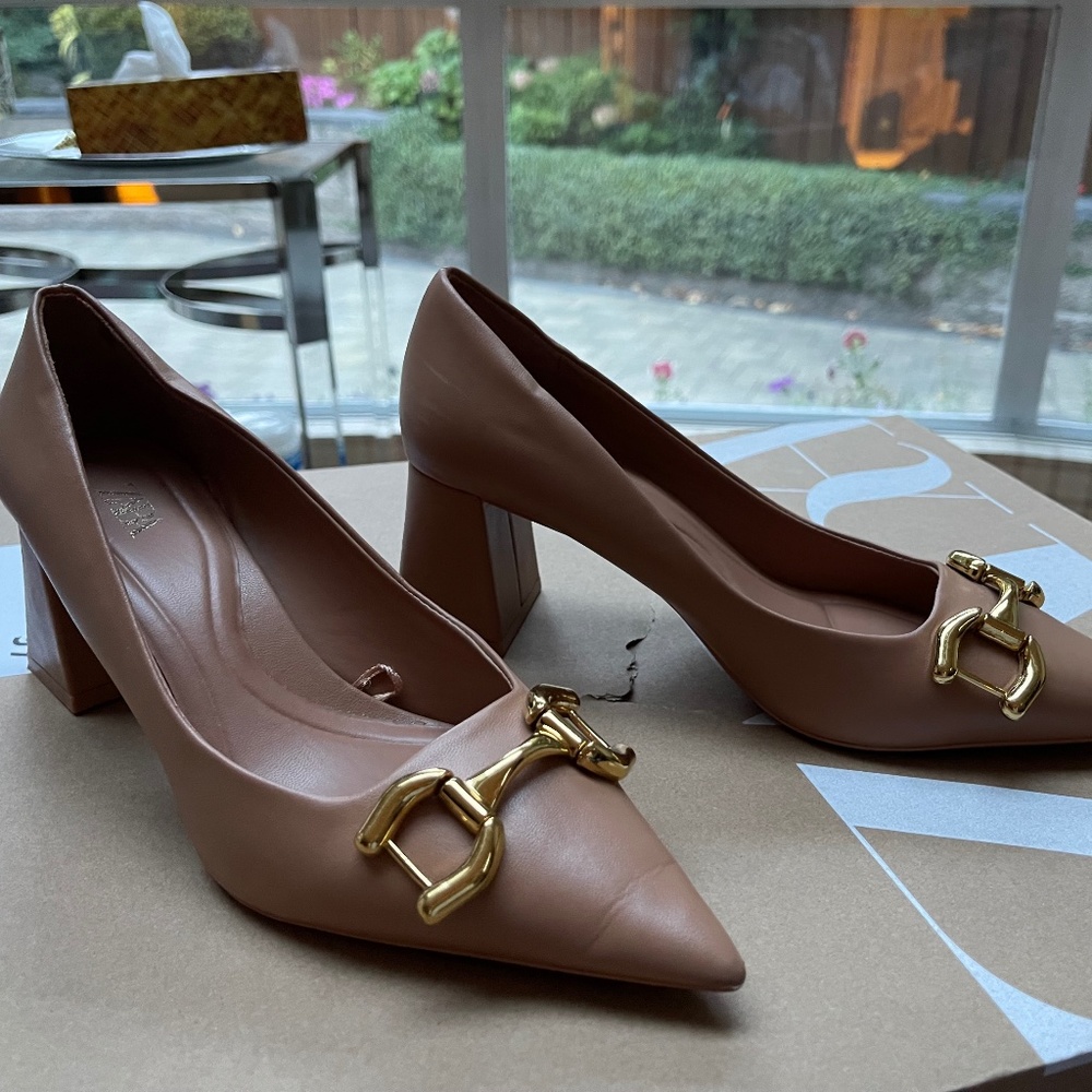 Zara heeled shoes!  Gucci vibe
